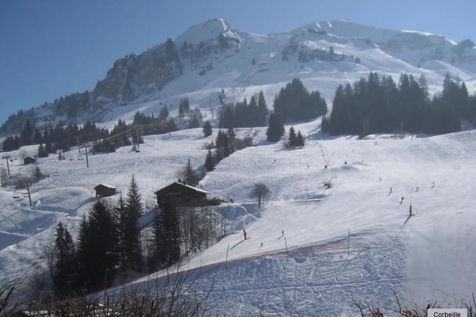 Winter, Skiing, Mountain view