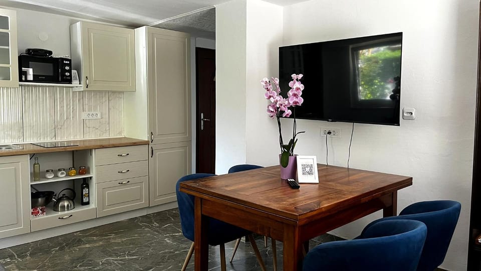 TV and multimedia, Coffee/tea facilities, Kitchen or kitchenette, Dining area, stove