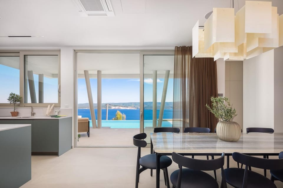 Dining area, air conditioner