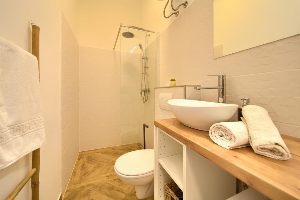 Shower, Toilet, Bathroom, towels