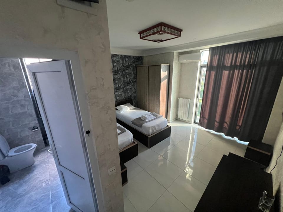 Bed, Bathroom, Bedroom