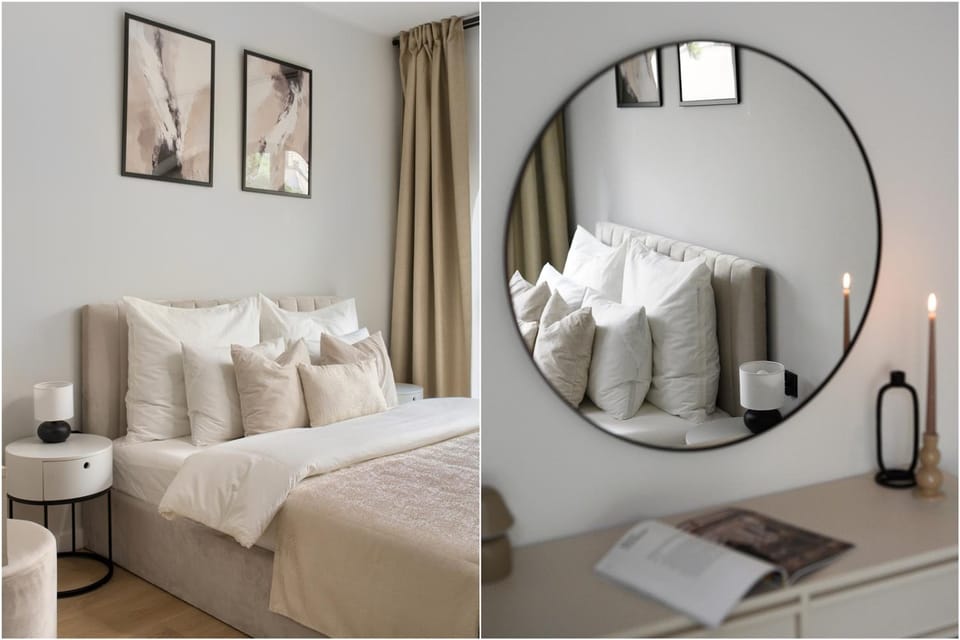 Bed, Decorative detail, Bedroom