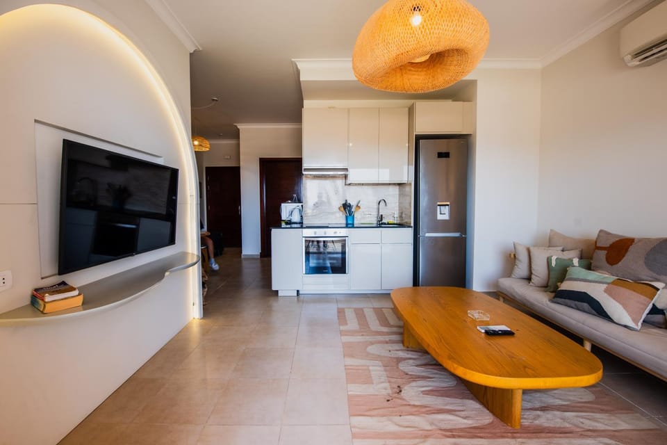 Living room, kitchen