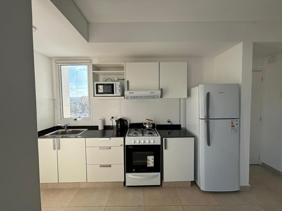 Kitchen or kitchenette, oven