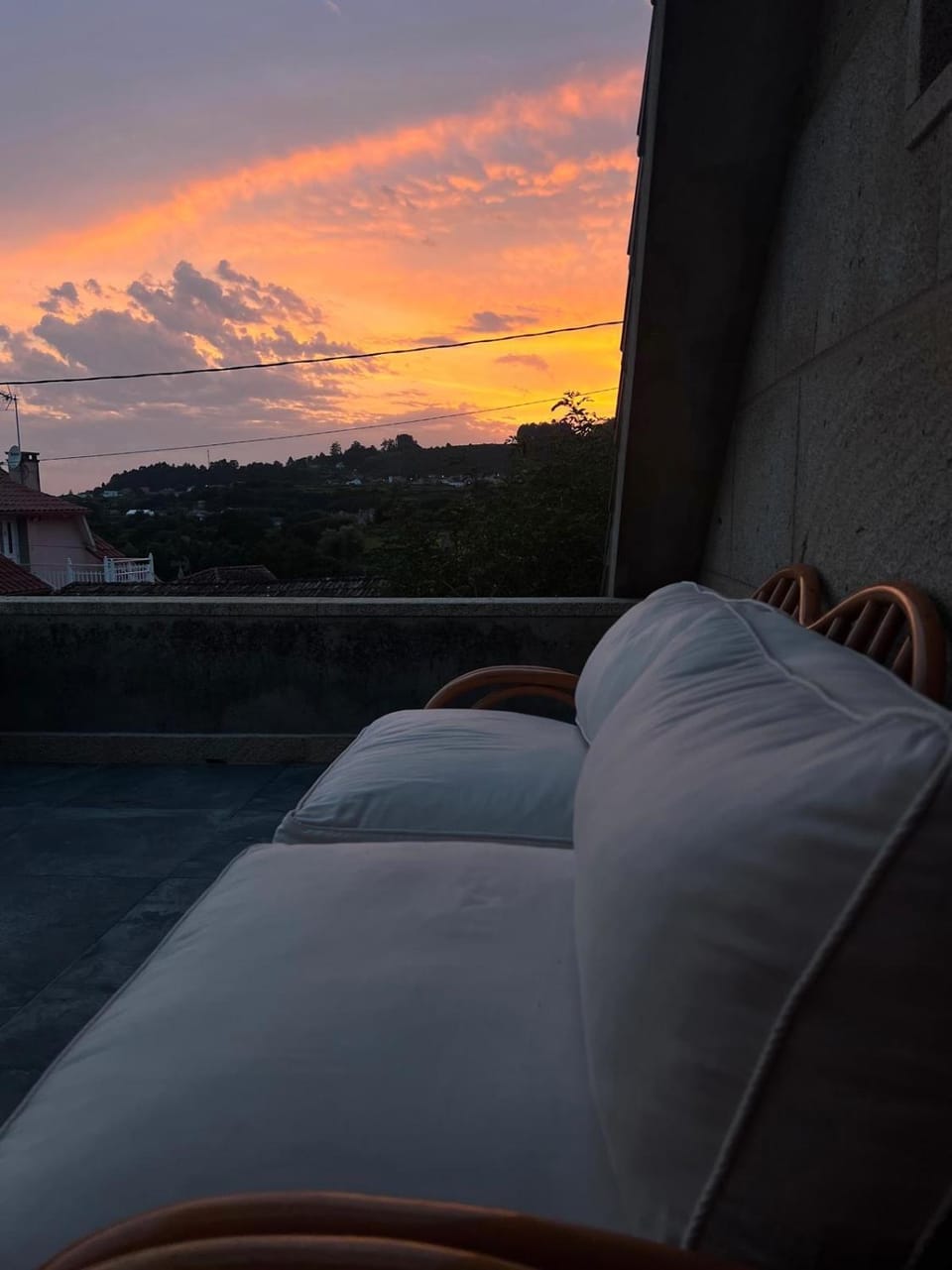 Natural landscape, Balcony/Terrace, Sunset