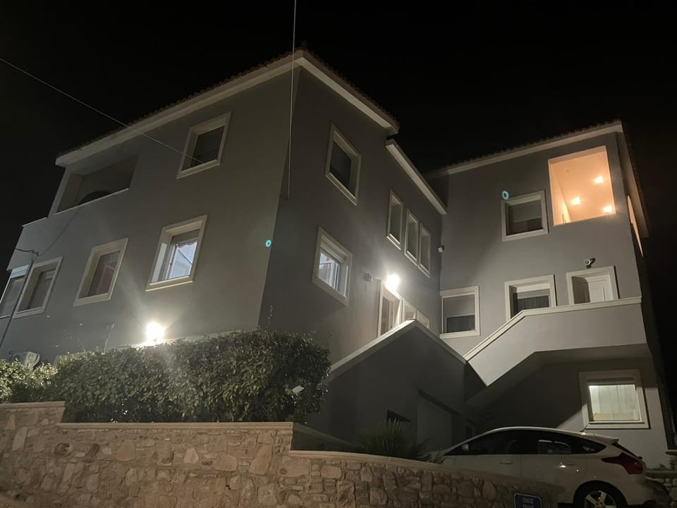 Property building, Night, Parking