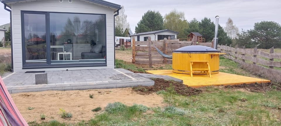 Lawendowy Zakątek domek nr 1 z balią Villa in Pomeranian Voivodeship