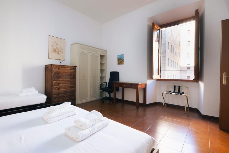 Bed, Bedroom, towels, wardrobe