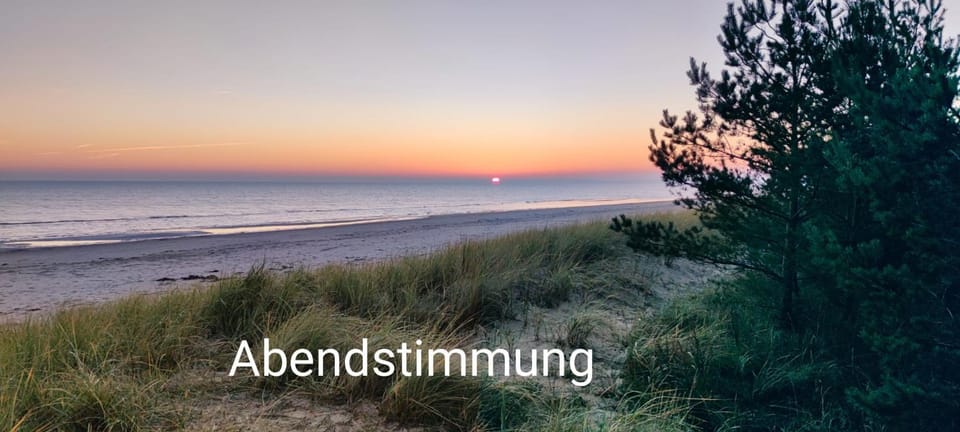 Beach, Sea view, Sunset