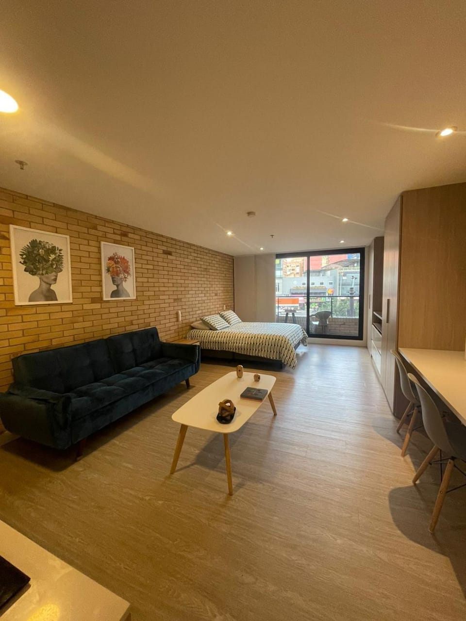 Balcón comodidad iluminación wifi Chapinero Apartment in Bogota