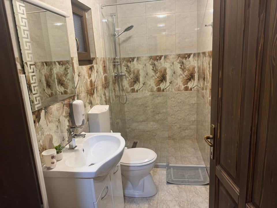 Shower, Toilet, Bathroom, towels