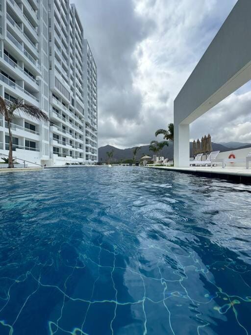 Property building, Natural landscape, Mountain view, Pool view, Swimming pool