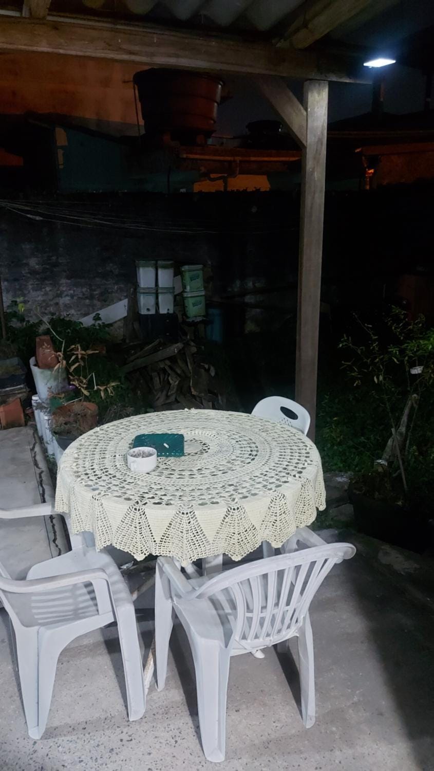 Patio, Night, Dining area
