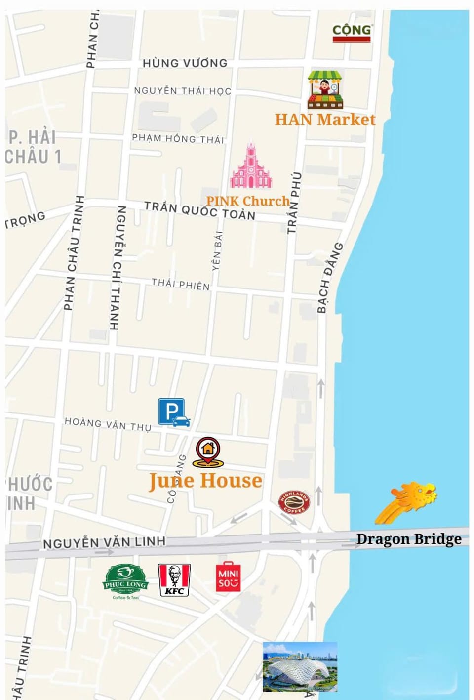 Nearby landmark, Location, Parking