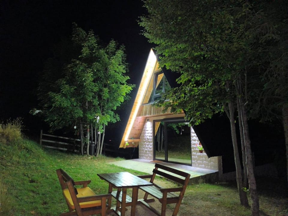 Property building, Night, Garden view