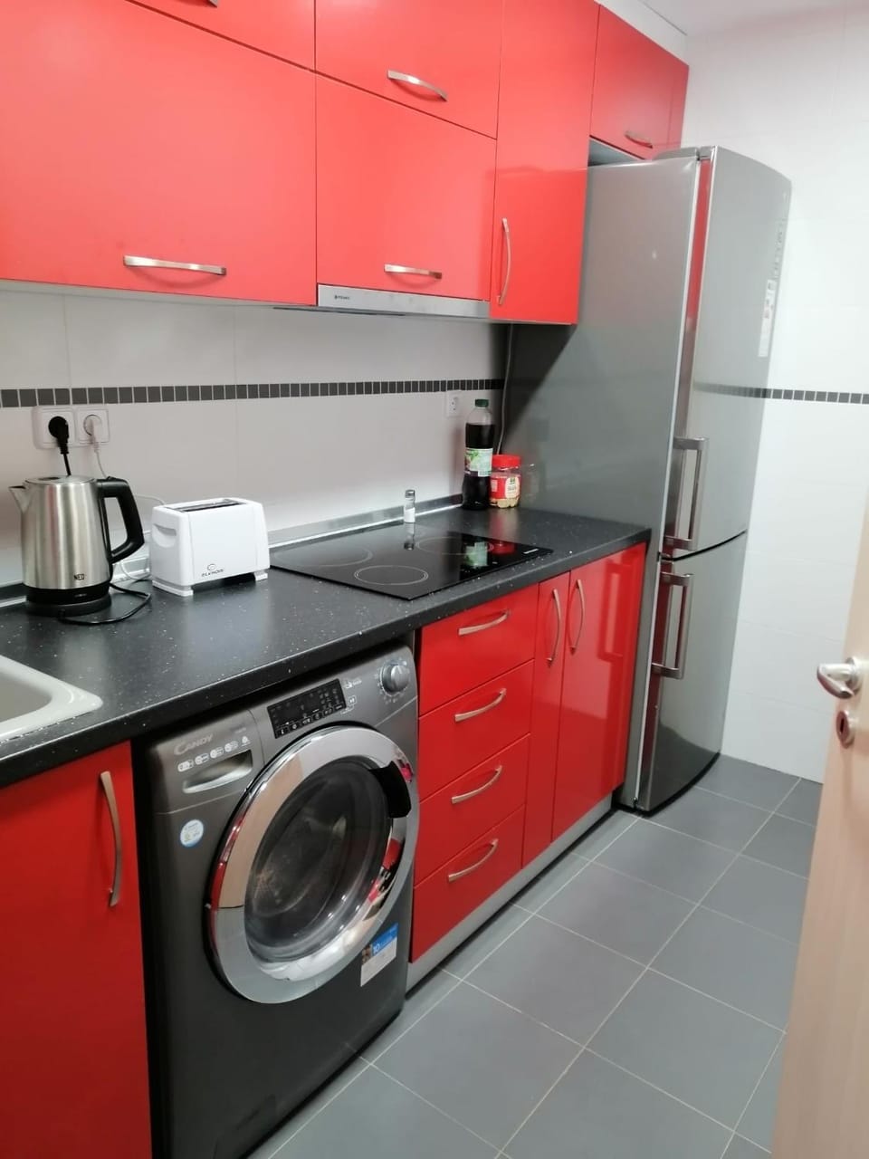 stove, toaster, washing machine