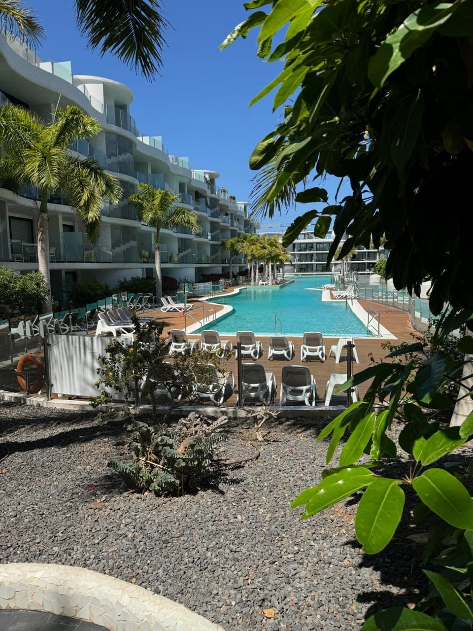 Garden view, Pool view, Swimming pool, sunbed