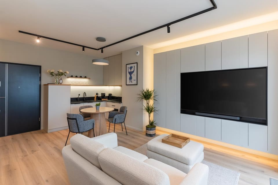 Riverside City View & free parking Apartment in Poland
