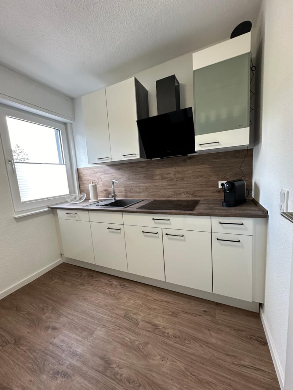 Kitchen or kitchenette, dishwasher, stove