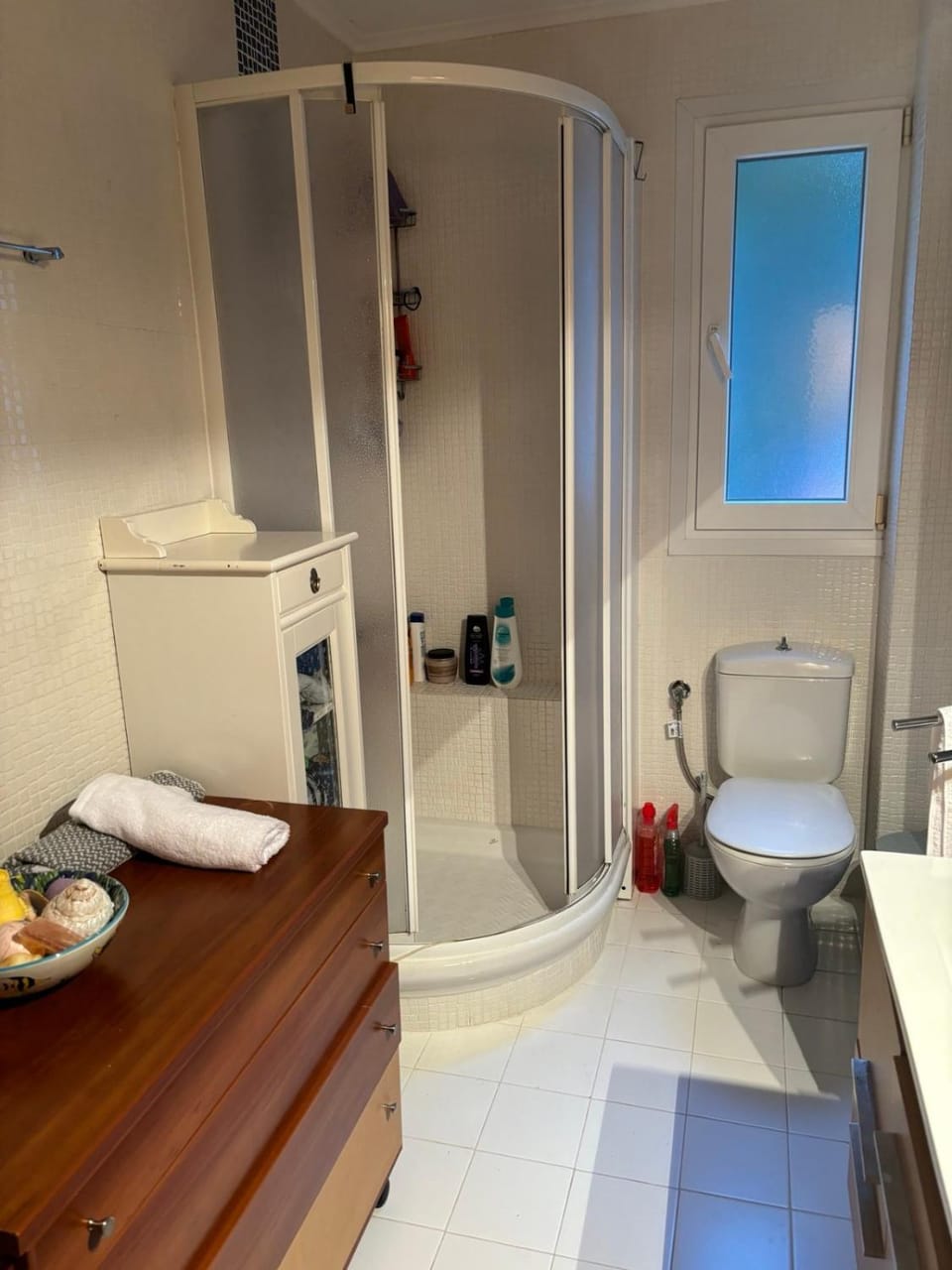 Shower, Toilet, towels