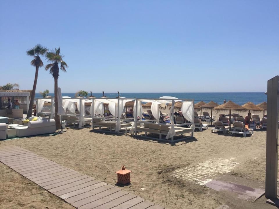 Beach, Sea view, sunbed