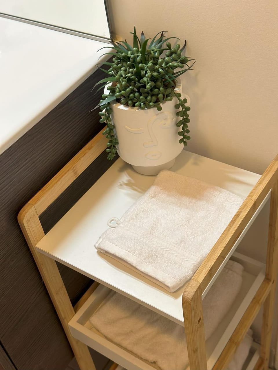 Bathroom, towels