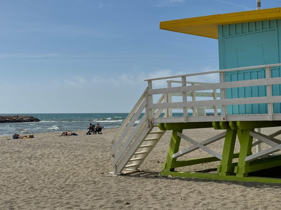 Day, Natural landscape, Beach, Sea view, sunbed