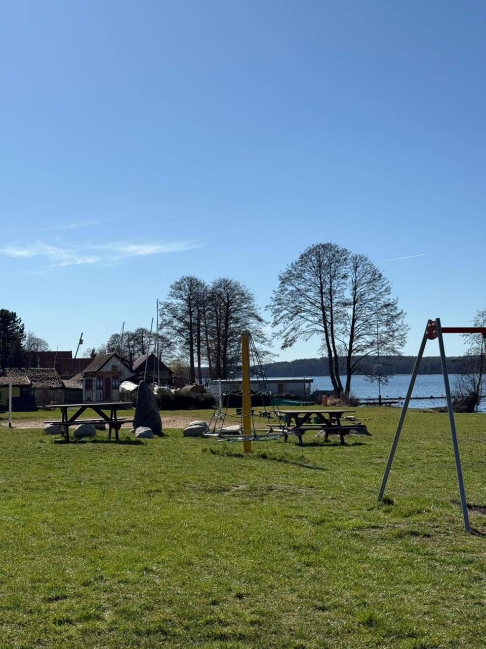 Children play ground, Beach, Lake view