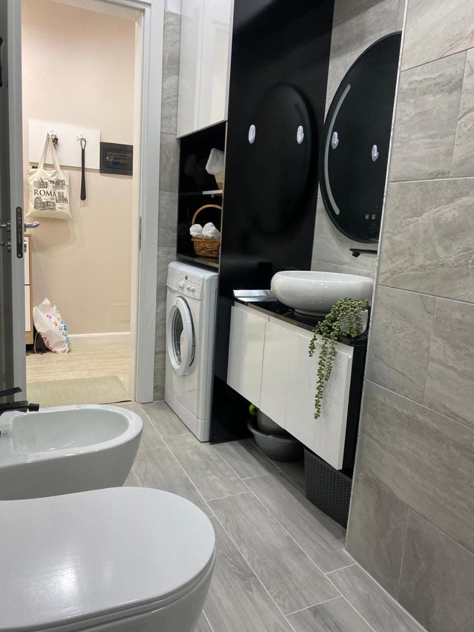 Toilet, Bathroom, washing machine