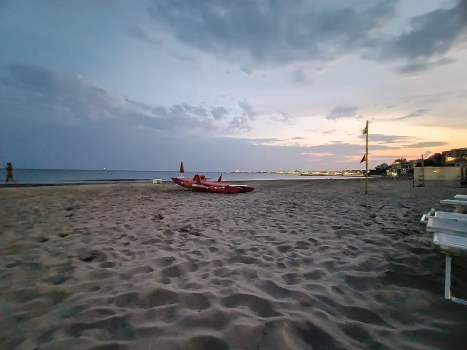 Day, Beach, Sea view, Sunset