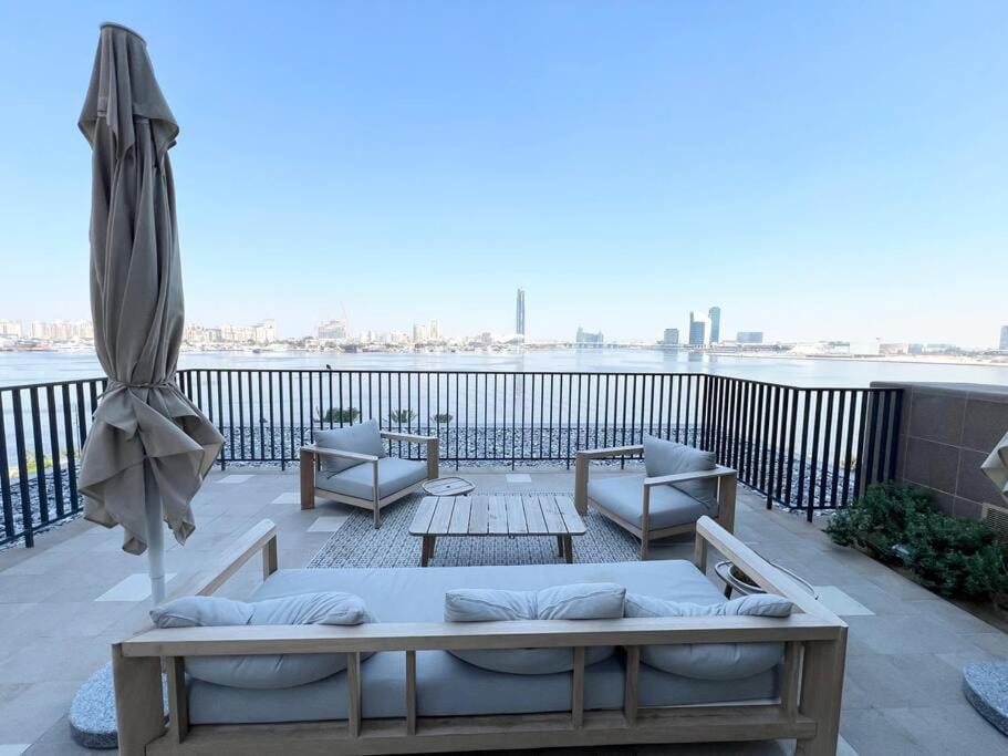 Patio, Seating area, Sea view