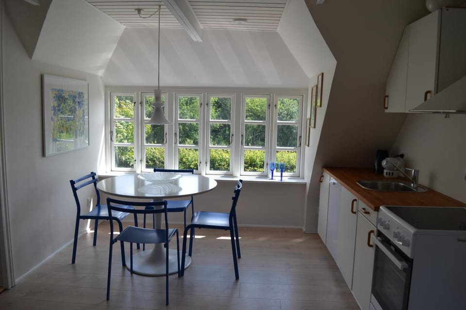 Kitchen or kitchenette, Dining area, stove