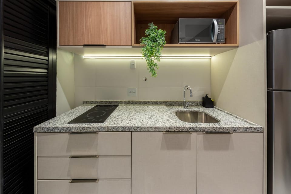 Day, Kitchen or kitchenette, Time of day, microwave, minibar, stove