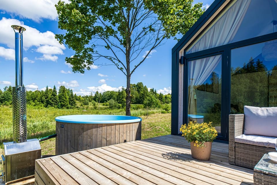 Namelis prie raisto Nature lodge in Klaipėda County, Lithuania