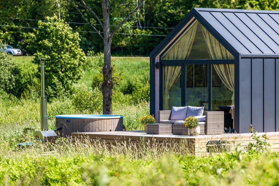 Namelis prie raisto Nature lodge in Klaipėda County, Lithuania