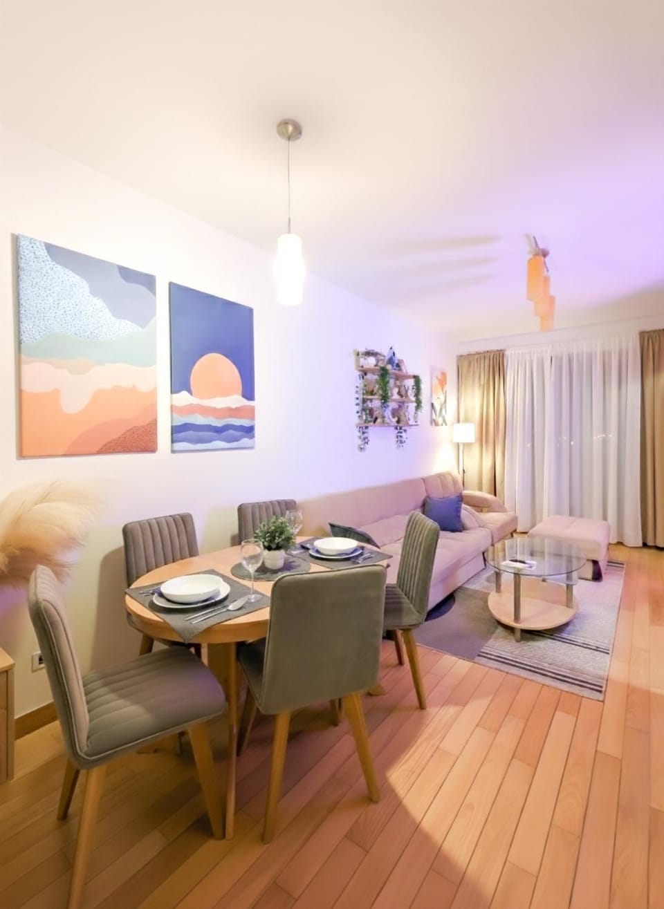 Living room, Seating area, Dining area