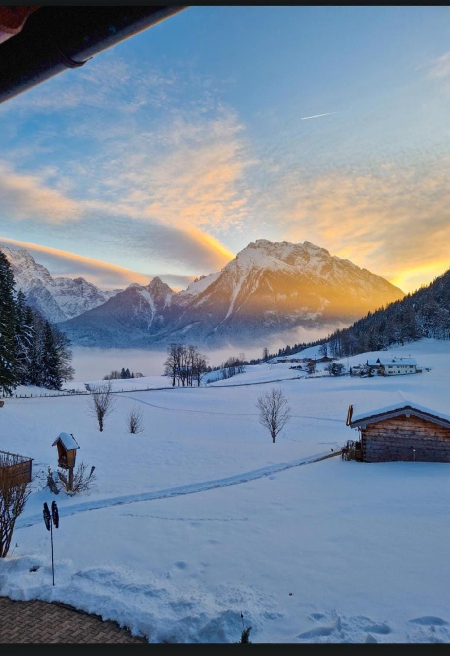 Natural landscape, Mountain view, Sunset