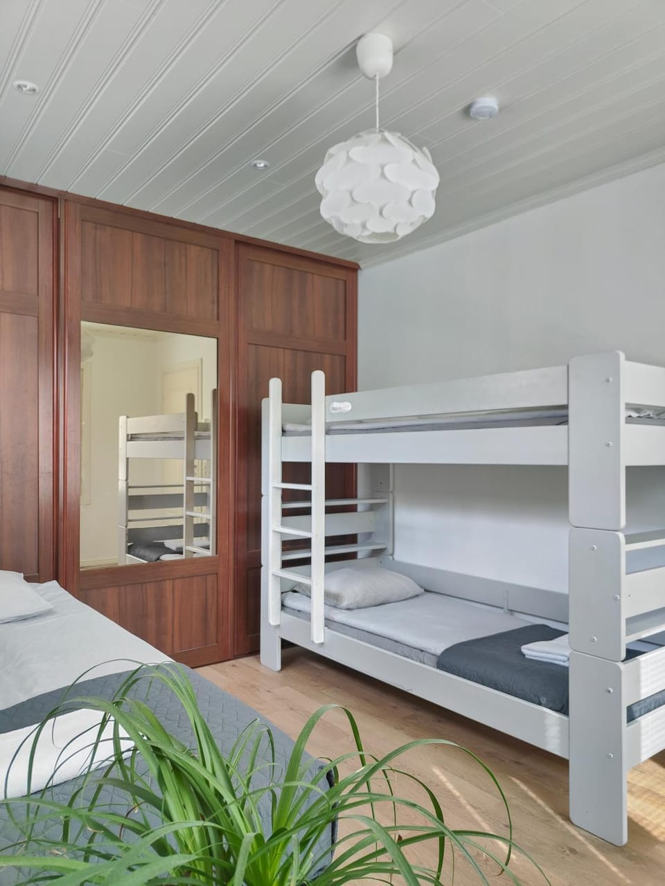 Bed, Photo of the whole room, Bedroom, bunk bed, wardrobe