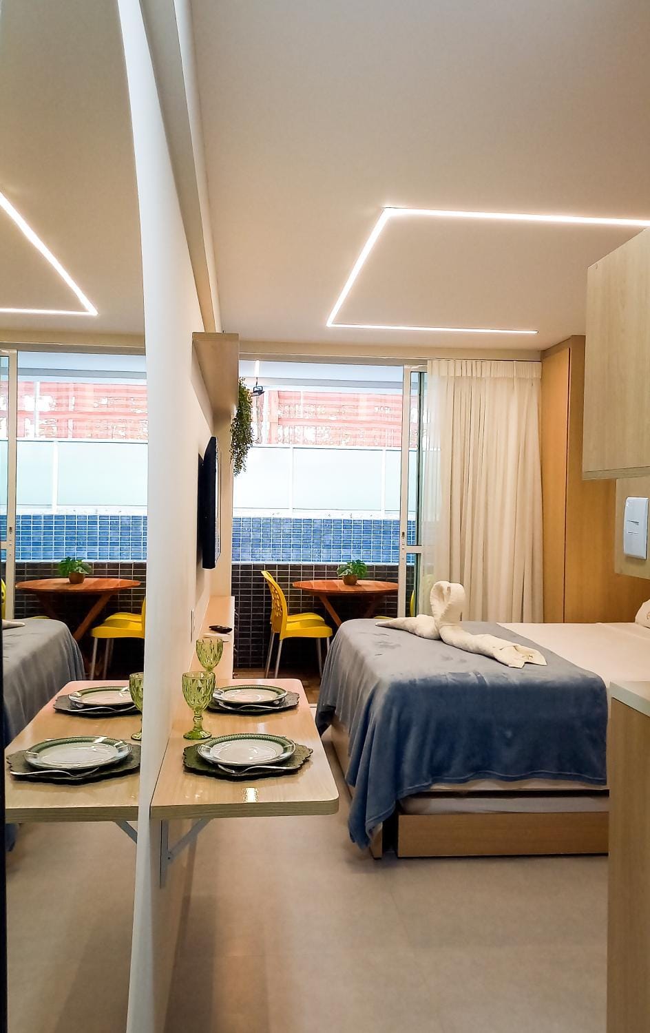 Balcony/Terrace, Bedroom, Swimming pool, Dinner, wardrobe