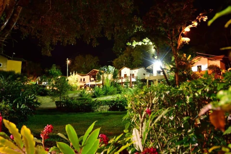 Property building, Night, Natural landscape, Garden, Garden view