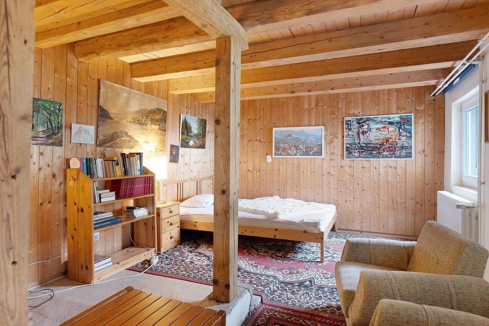 Property building, Living room, Bedroom