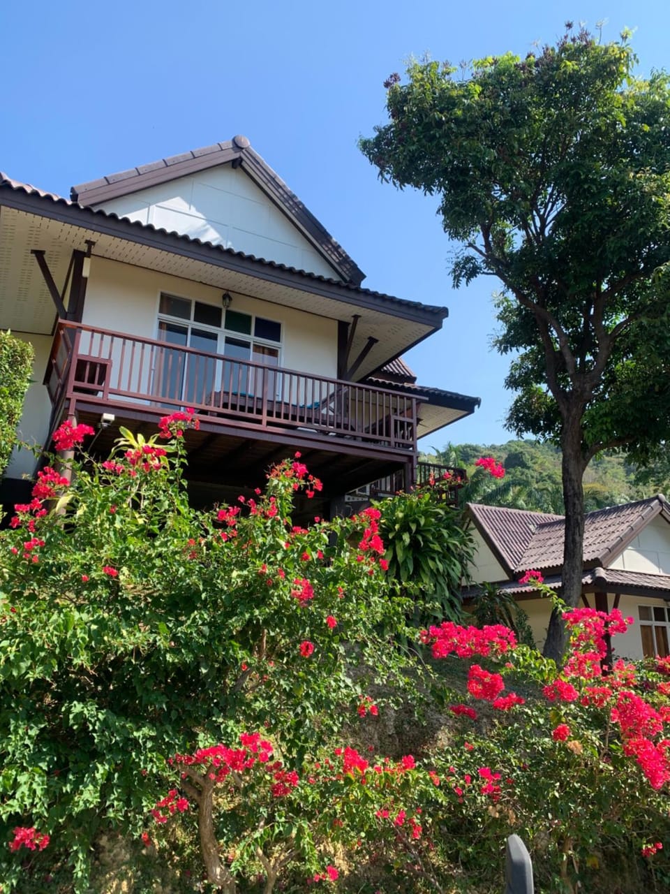 Property building, Spring, Day, Garden, View (from property/room), Balcony/Terrace, Garden view