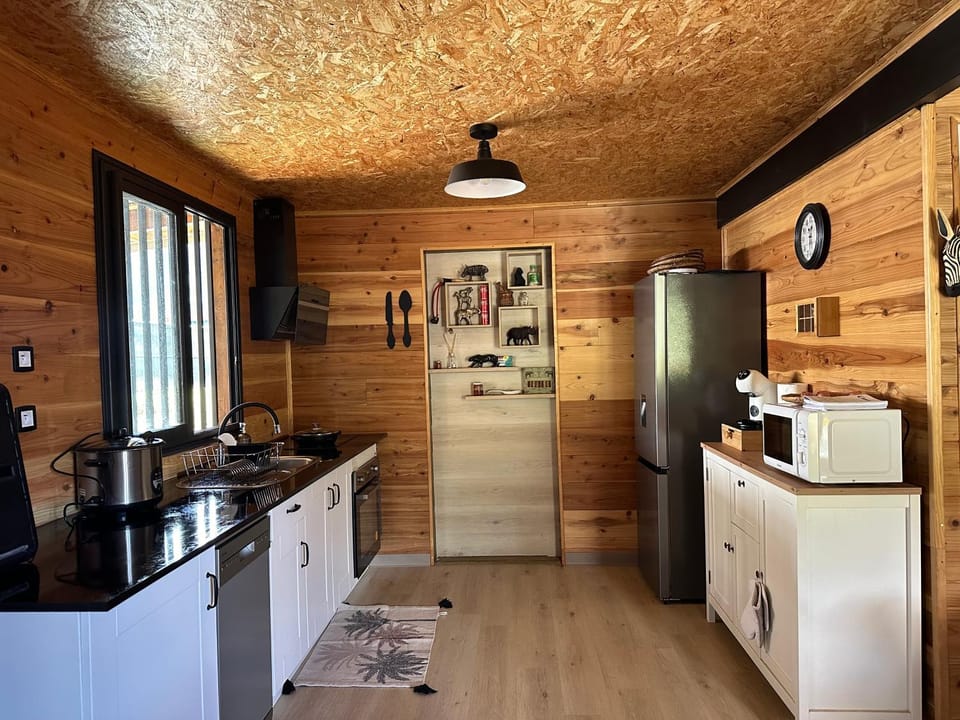Coffee/tea facilities, Kitchen or kitchenette, oven, stove, toaster
