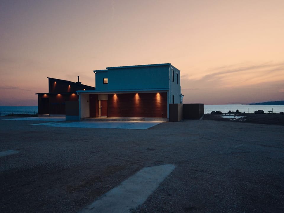 Property building, Natural landscape, Sunset