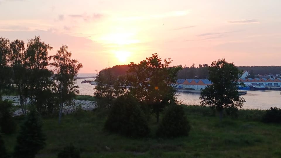 Natural landscape, River view, Sea view, Sunset