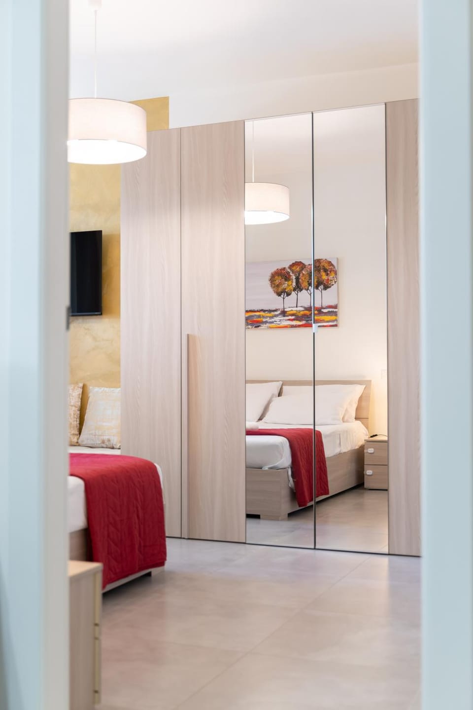 Bed, Photo of the whole room, Bedroom, wardrobe