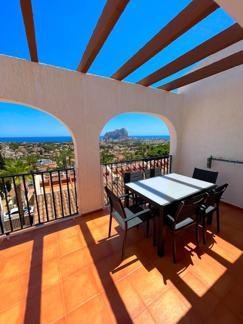 Patio, Day, Natural landscape, View (from property/room), Balcony/Terrace, Balcony/Terrace, Dining area, Mountain view, Sea view