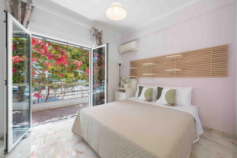 Bed, Bedroom, air conditioner