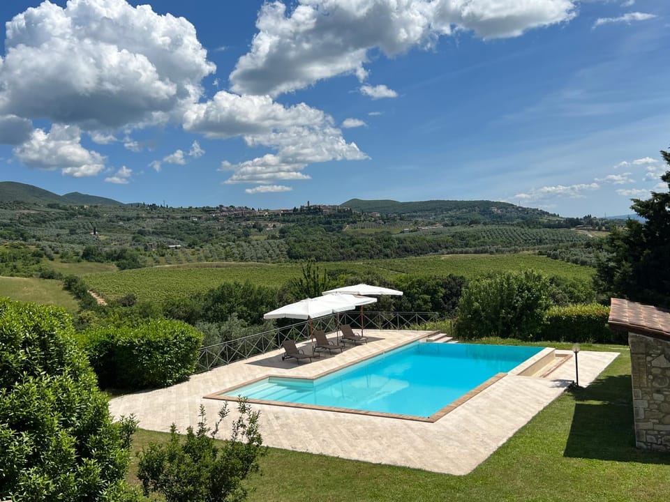 Natural landscape, Garden, Mountain view, Pool view, Swimming pool, sunbed