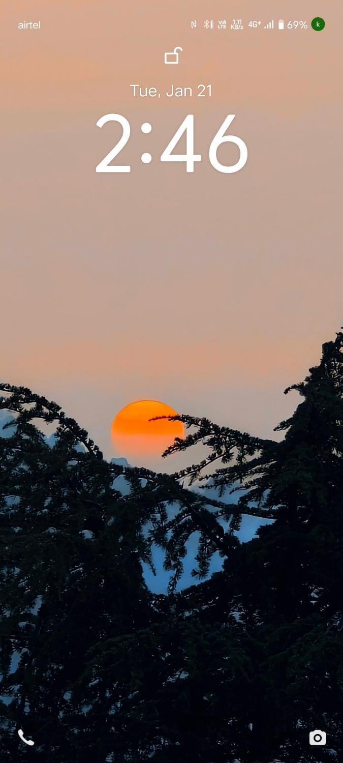 Natural landscape, Sunset